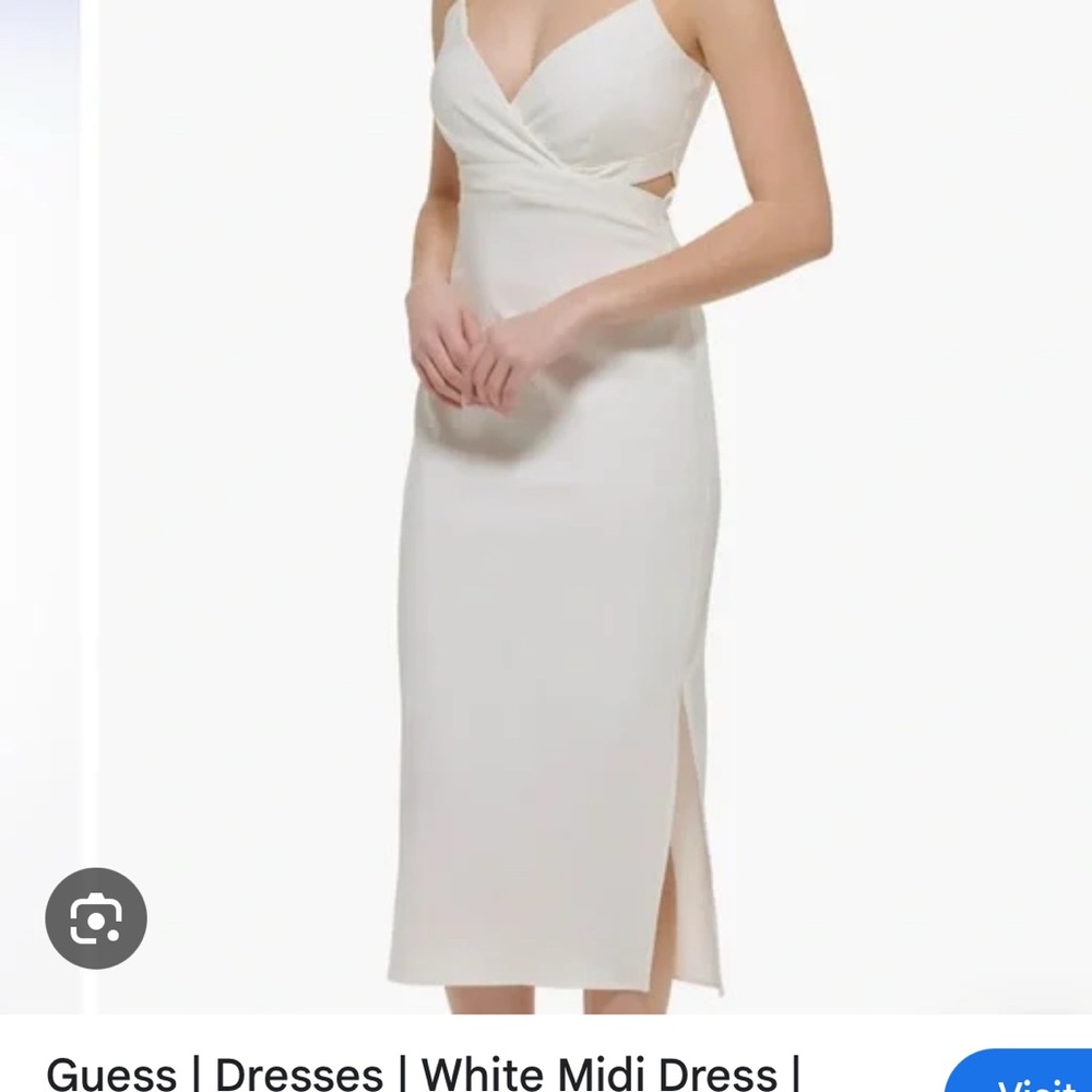 Guess Women's Ivory Midi Dress